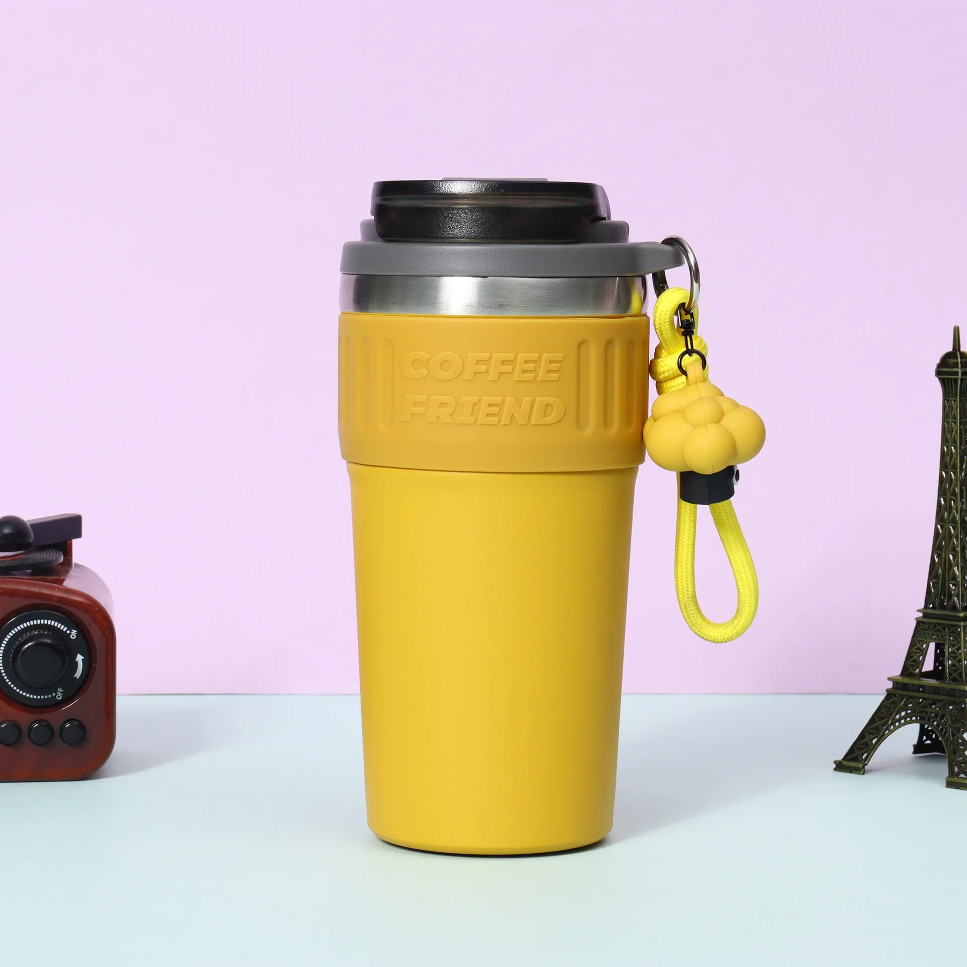 Travel Coffee Tumbler | 550ml Stainless Steel Vacuum Flask